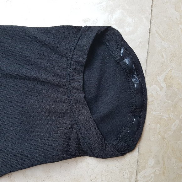 NWOT Lululemon Crop Leggings (Black/Aqua) - Picture 8 of 10